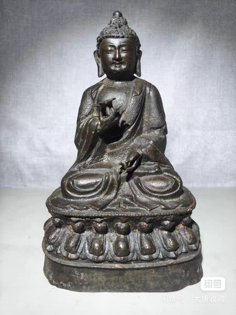 古玩銅器釋迦牟尼佛真品鑒賞圖