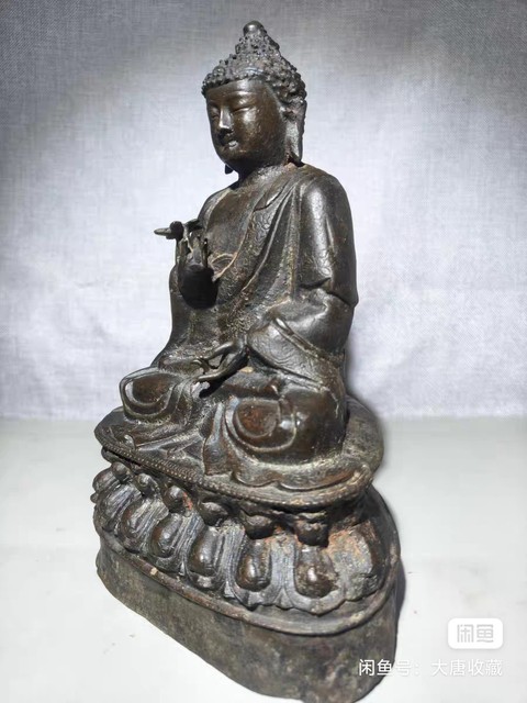 古玩銅器釋迦牟尼佛真品鑒賞圖