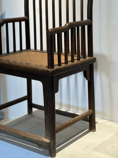 古玩雜項櫸木扶手椅三件套真品鑒賞圖