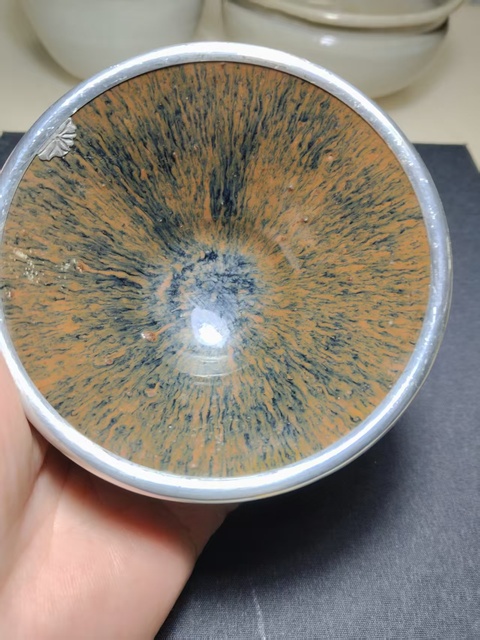 古玩陶瓷建窯兔毫盞真品鑒賞圖