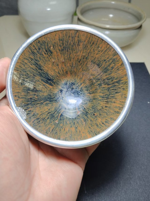 古玩陶瓷建窯兔毫盞真品鑒賞圖