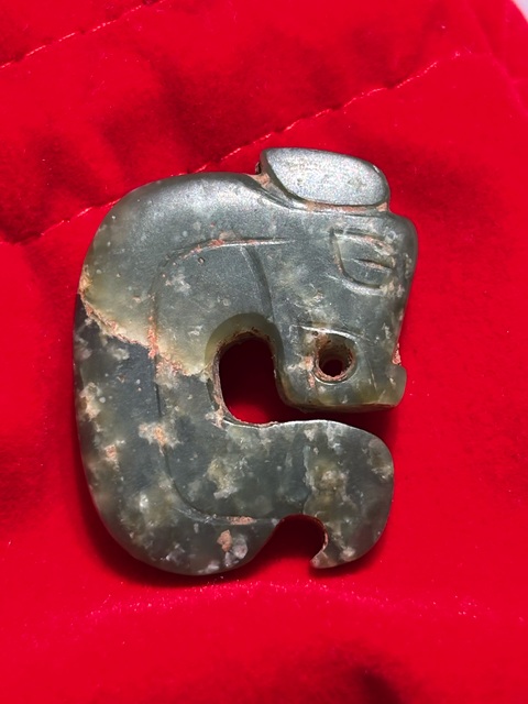 古玩玉器做舊仿古“曲尾龍佩”真品鑒賞圖