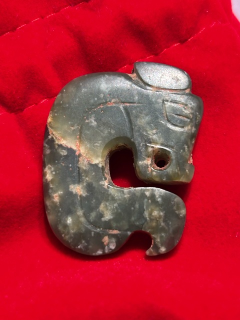 古玩玉器做舊仿古“曲尾龍佩”真品鑒賞圖