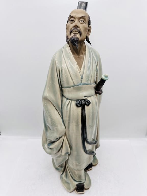 古玩陶瓷屈原造像真品鑒賞圖