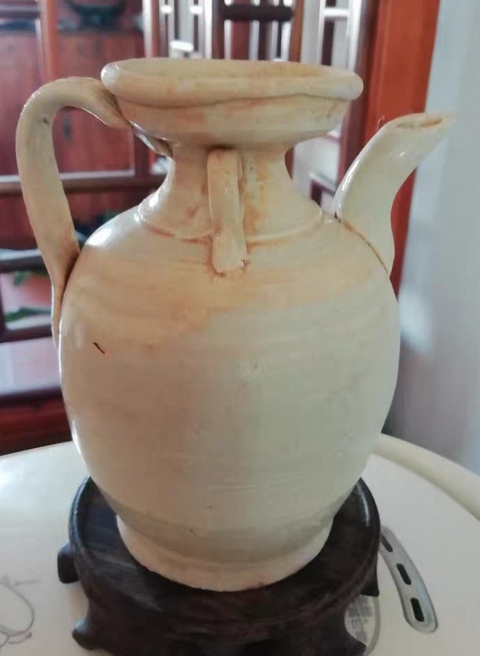 古玩陶瓷青白釉執壺真品鑒賞圖