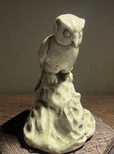 古玩陶瓷貓頭鷹真品鑒賞圖