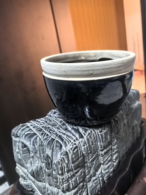 古玩陶瓷磁州窯白覆輪窯變黑釉洗拍賣，當前價格120元