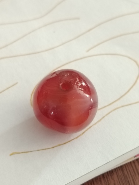 古玩玉器福利天然紅瑪瑙珠拍賣，當(dāng)前價(jià)格188元