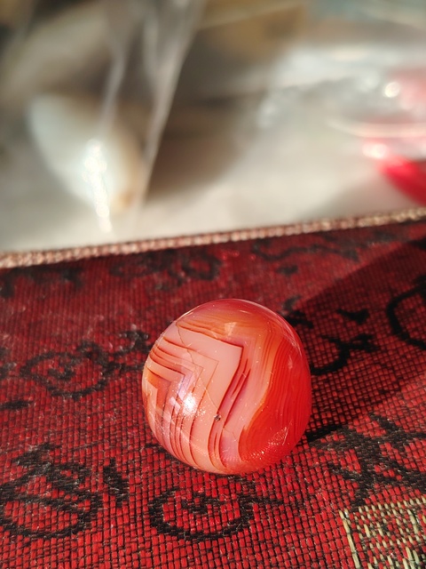 古玩玉器福利天然紅瑪瑙珠拍賣，當(dāng)前價(jià)格188元