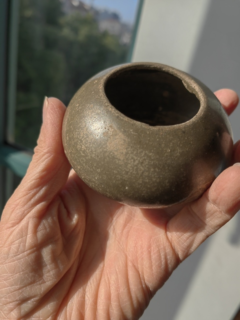 古玩陶瓷越窯青瓷水盂真品鑒賞圖