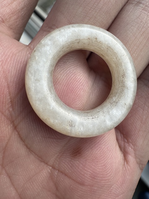 古玩玉器白玉環(huán)真品鑒賞圖