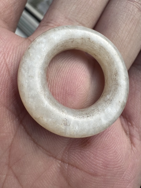 古玩玉器白玉環(huán)真品鑒賞圖