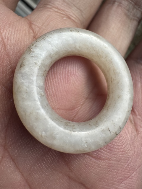 古玩玉器白玉環(huán)真品鑒賞圖