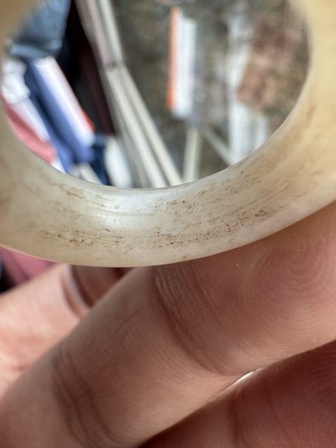 古玩玉器白玉環(huán)真品鑒賞圖