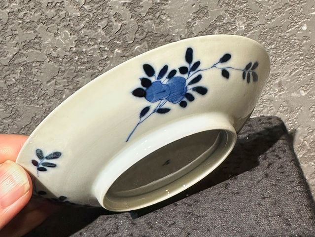 古玩陶瓷狩獵紋青花盤真品鑒賞圖