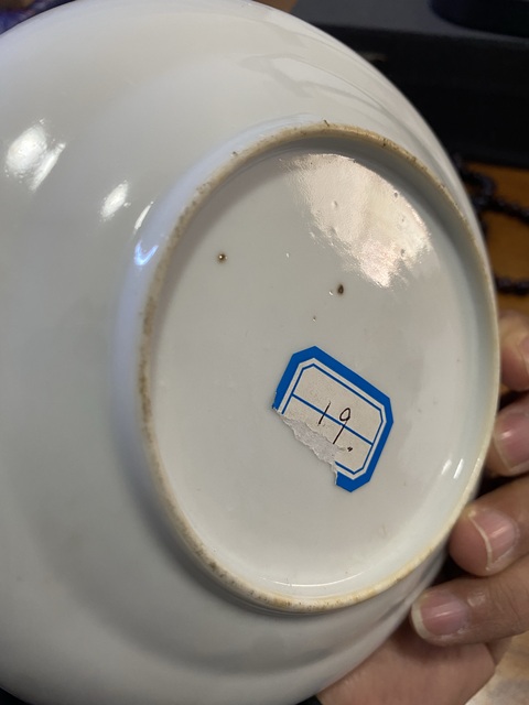 古玩陶瓷無雙譜人物盤真品鑒賞圖