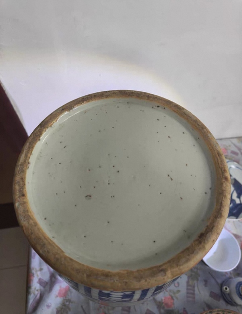 古玩陶瓷清中道光青花瓶真品鑒賞圖