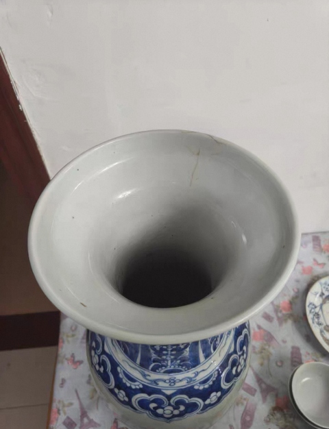 古玩陶瓷清中道光青花瓶真品鑒賞圖