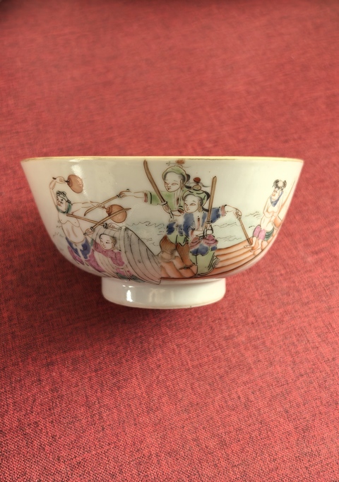 古玩陶瓷清同治粉彩水漫金山碗拍賣，當(dāng)前價格11888元