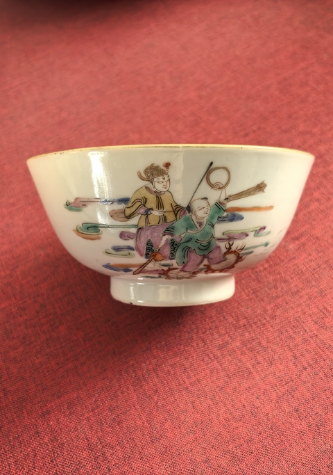 古玩陶瓷清同治粉彩水漫金山碗拍賣，當(dāng)前價格11888元