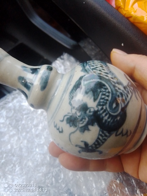 古玩陶瓷青花龍紋葫蘆瓶，平臺不允許估價真品鑒賞圖