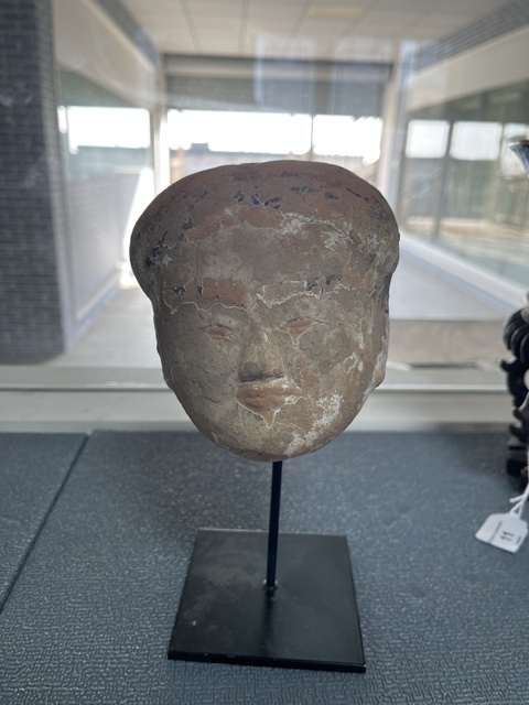 古玩陶瓷侍女陶俑頭真品鑒賞圖