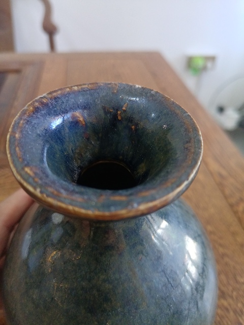 古玩陶瓷磁州窯黑釉玉壺春瓶拍賣，當(dāng)前價格1880元