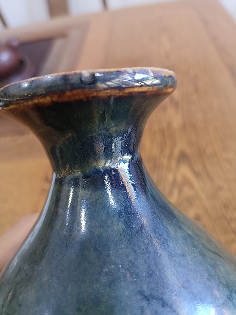 古玩陶瓷磁州窯黑釉玉壺春瓶拍賣，當(dāng)前價格1880元