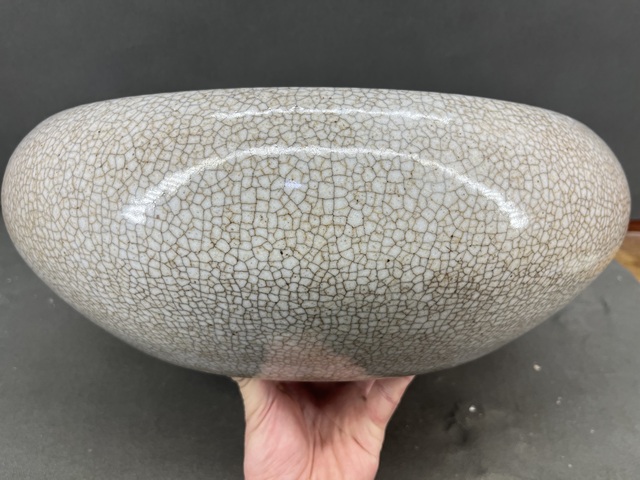 古玩陶瓷哥釉洗真品鑒賞圖