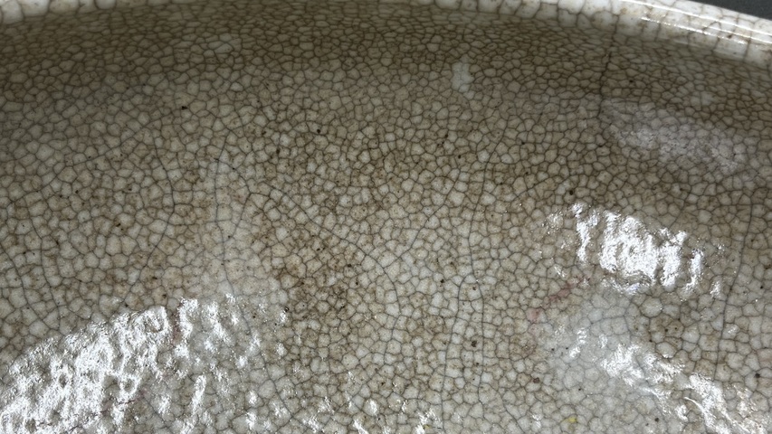 古玩陶瓷哥釉洗真品鑒賞圖