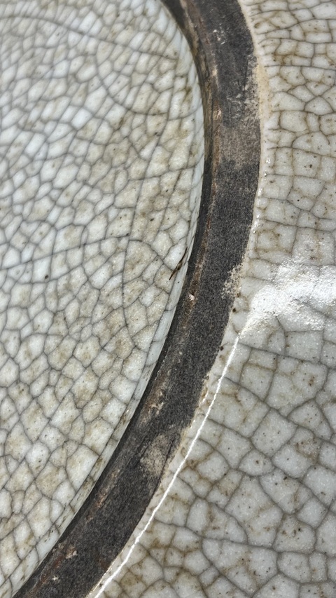 古玩陶瓷哥釉洗真品鑒賞圖