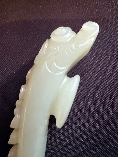 古玩玉器清代龍勾真品鑒賞圖