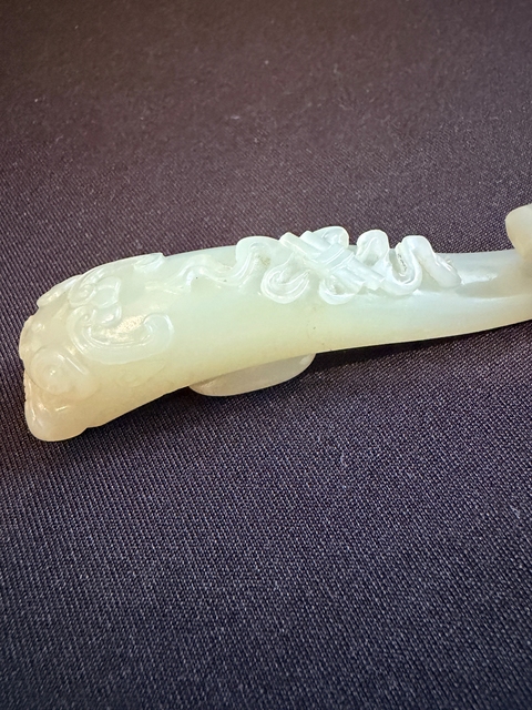 古玩玉器清代龍勾真品鑒賞圖