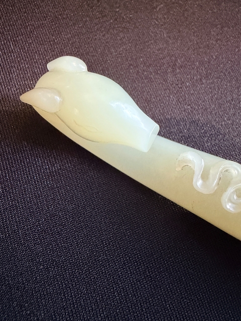 古玩玉器清代龍勾真品鑒賞圖