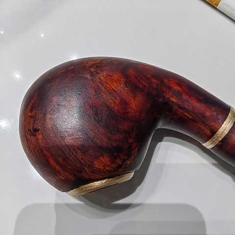 古玩雜項海南黃花梨木雕刻制作煙斗真品鑒賞圖