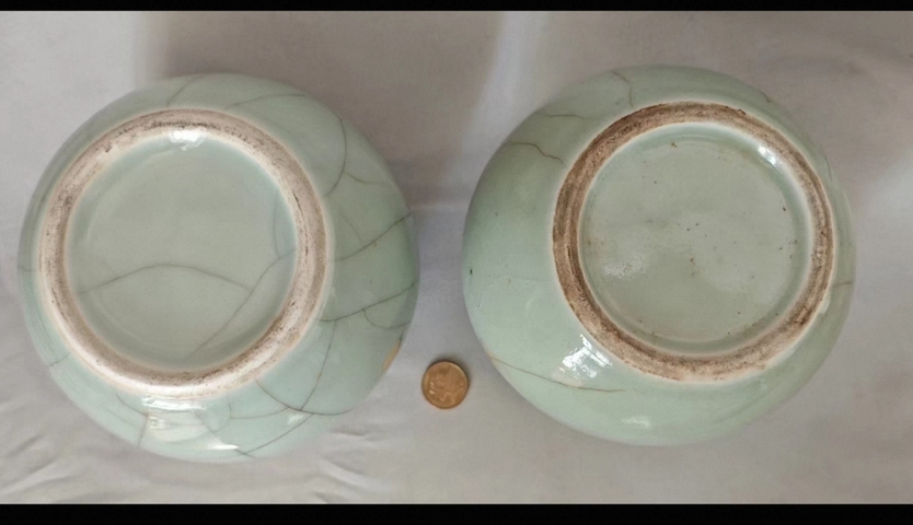 古玩陶瓷仿官釉茶葉罐真品鑒賞圖