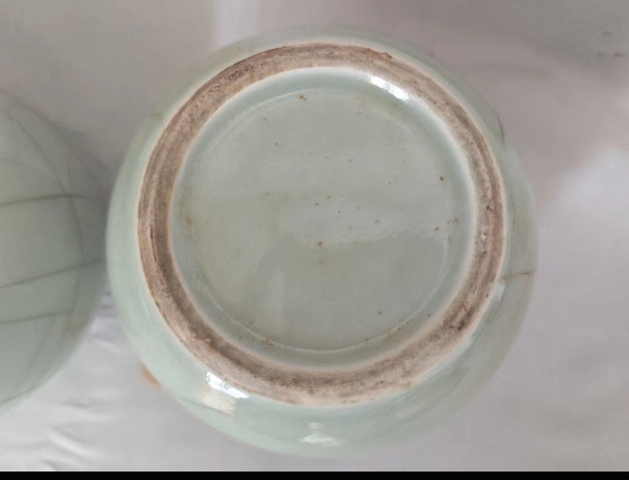 古玩陶瓷仿官釉茶葉罐真品鑒賞圖