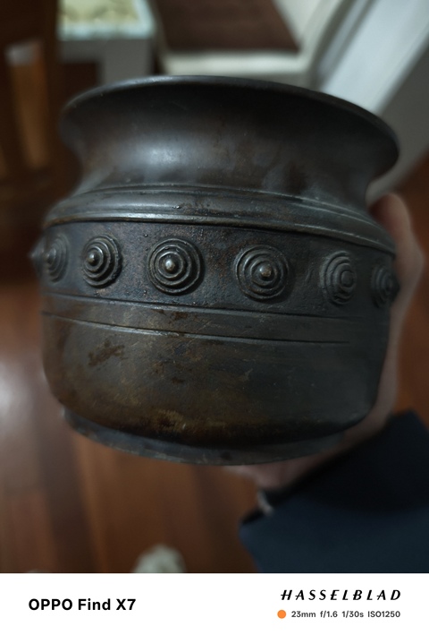 古玩銅器銅水盂真品鑒賞圖