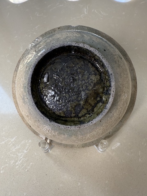 古玩陶瓷青釉折沿洗真品鑒賞圖