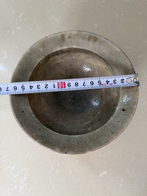 古玩陶瓷青釉折沿洗真品鑒賞圖