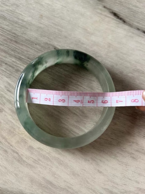 古玩玉器“注膠”非天然翡翠手鐲真品鑒賞圖