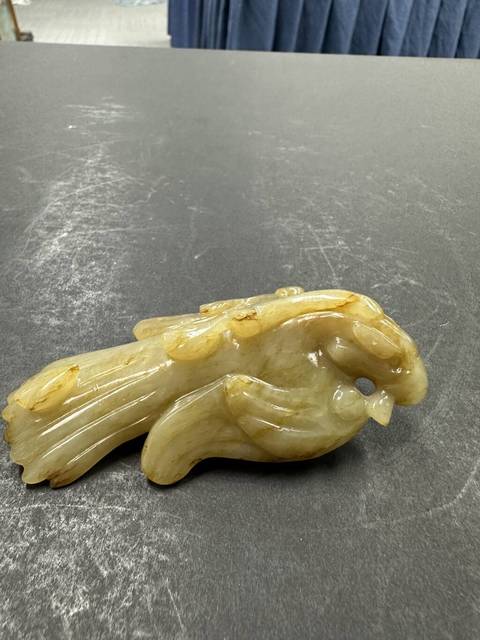 古玩玉器仿古做舊玉鳥型件真品鑒賞圖