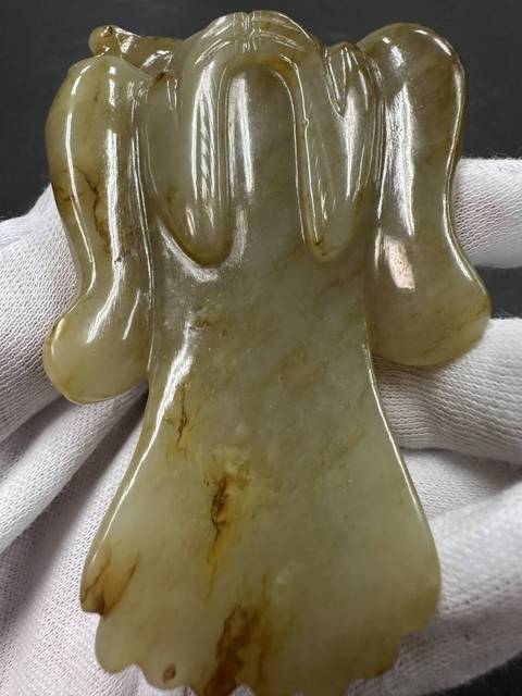 古玩玉器仿古做舊玉鳥型件真品鑒賞圖