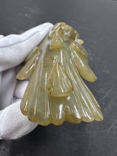 古玩玉器仿古做舊玉鳥型件真品鑒賞圖