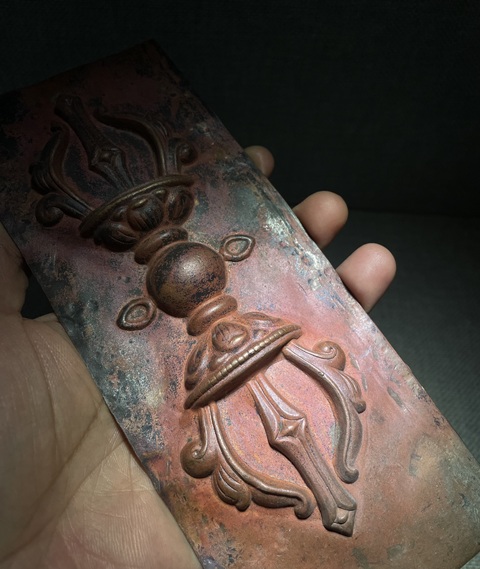 古玩銅器金剛杵真品鑒賞圖