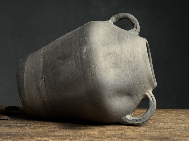 古玩陶瓷隨，灰陶瓶拍賣，當前價格588元