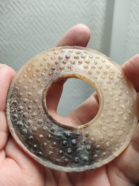 古玩玉器戰國·谷紋璧拍賣，當前價格150000元