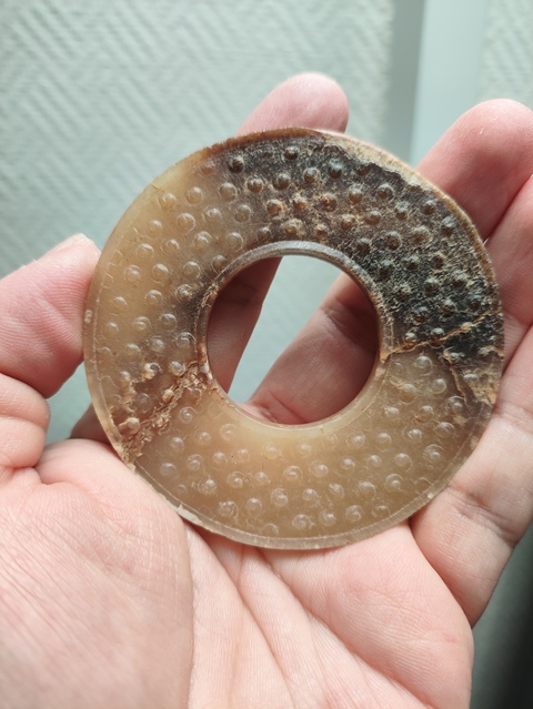 古玩玉器戰國·谷紋璧拍賣，當前價格150000元