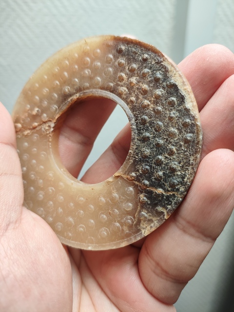 古玩玉器戰國·谷紋璧拍賣，當前價格150000元