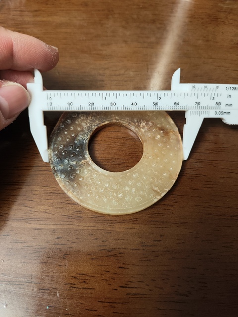 古玩玉器戰國·谷紋璧拍賣，當前價格150000元